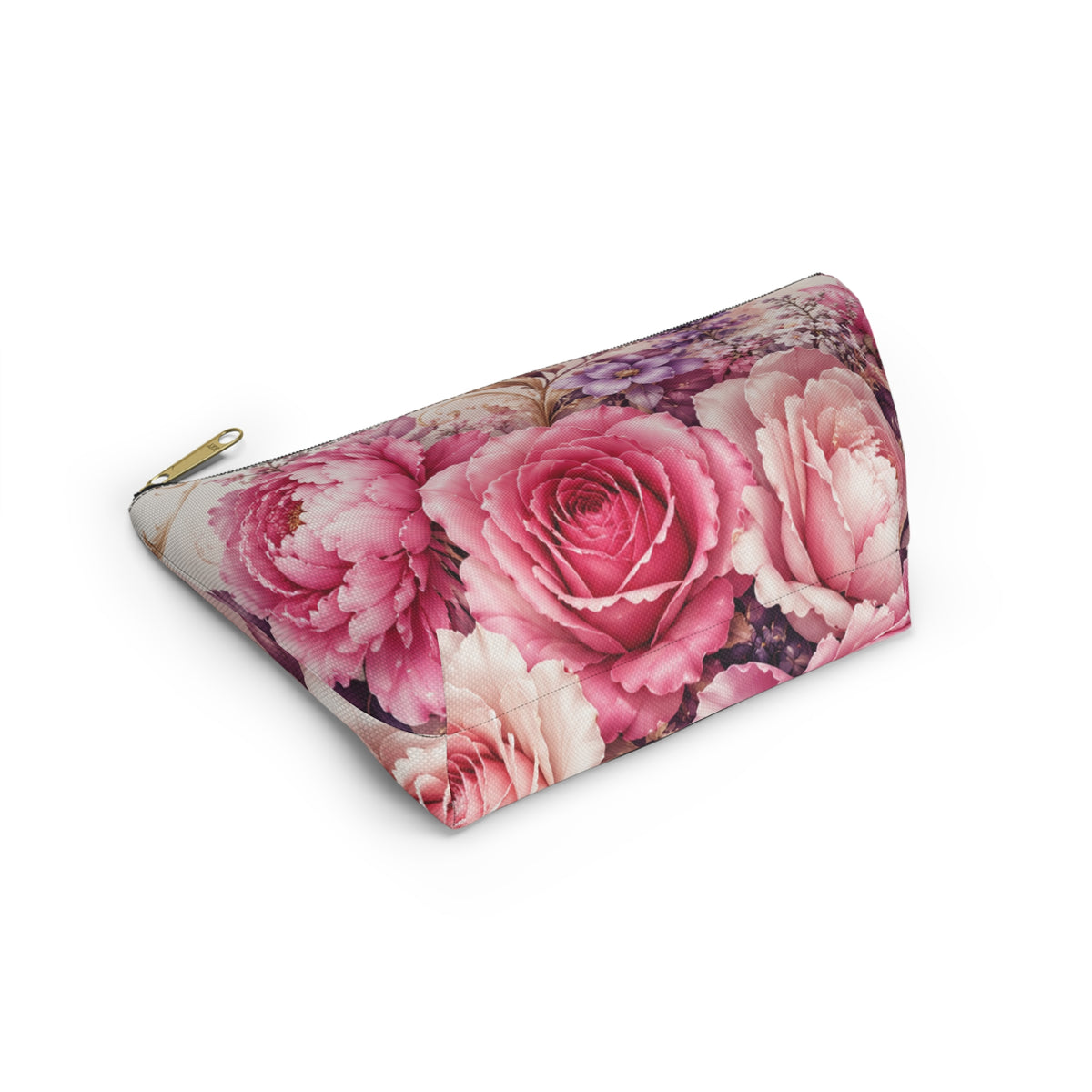 Vintage Pink Peonies Accessory Pouch