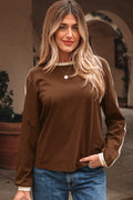 Varsity Stripe Crew Neck Long Sleeve Top