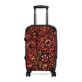 Floral Paisley Carry-On Suitcase – Red Boho Travel Luggage
