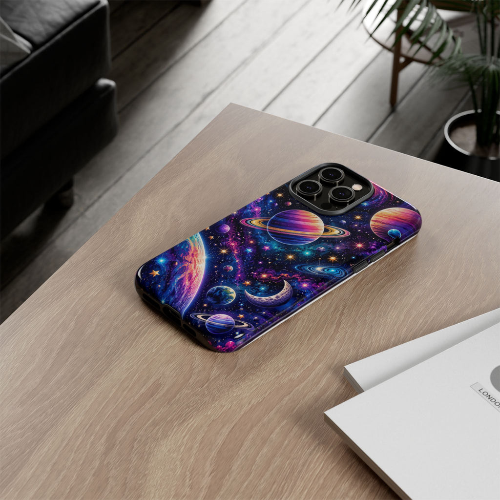 Colorful Galaxy Planets phone case | Tough Case