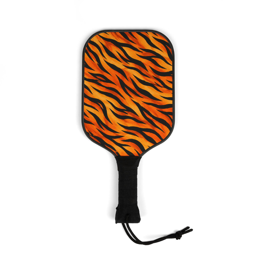 Tiger Stripe Pickleball Paddles Set — Lightweight Neon Balls Included