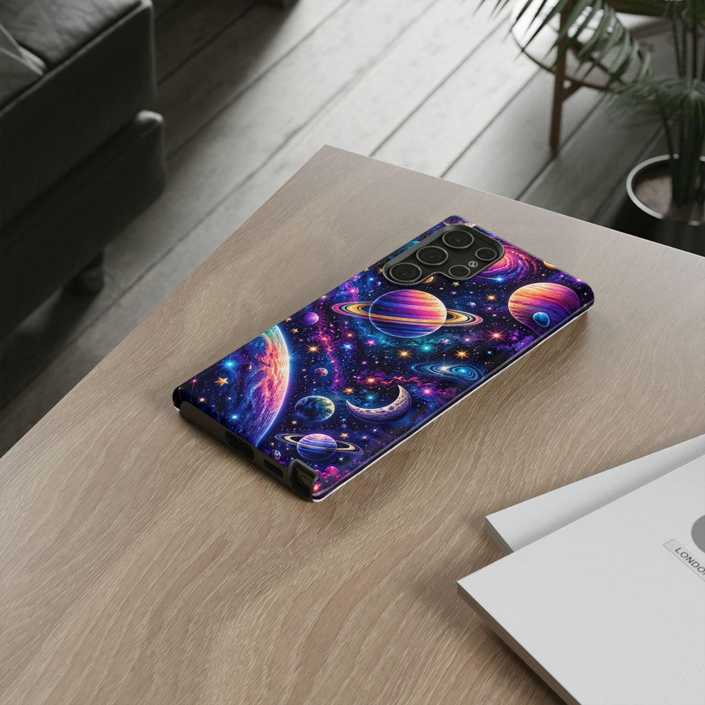 Colorful Galaxy Planets phone case | Tough Case