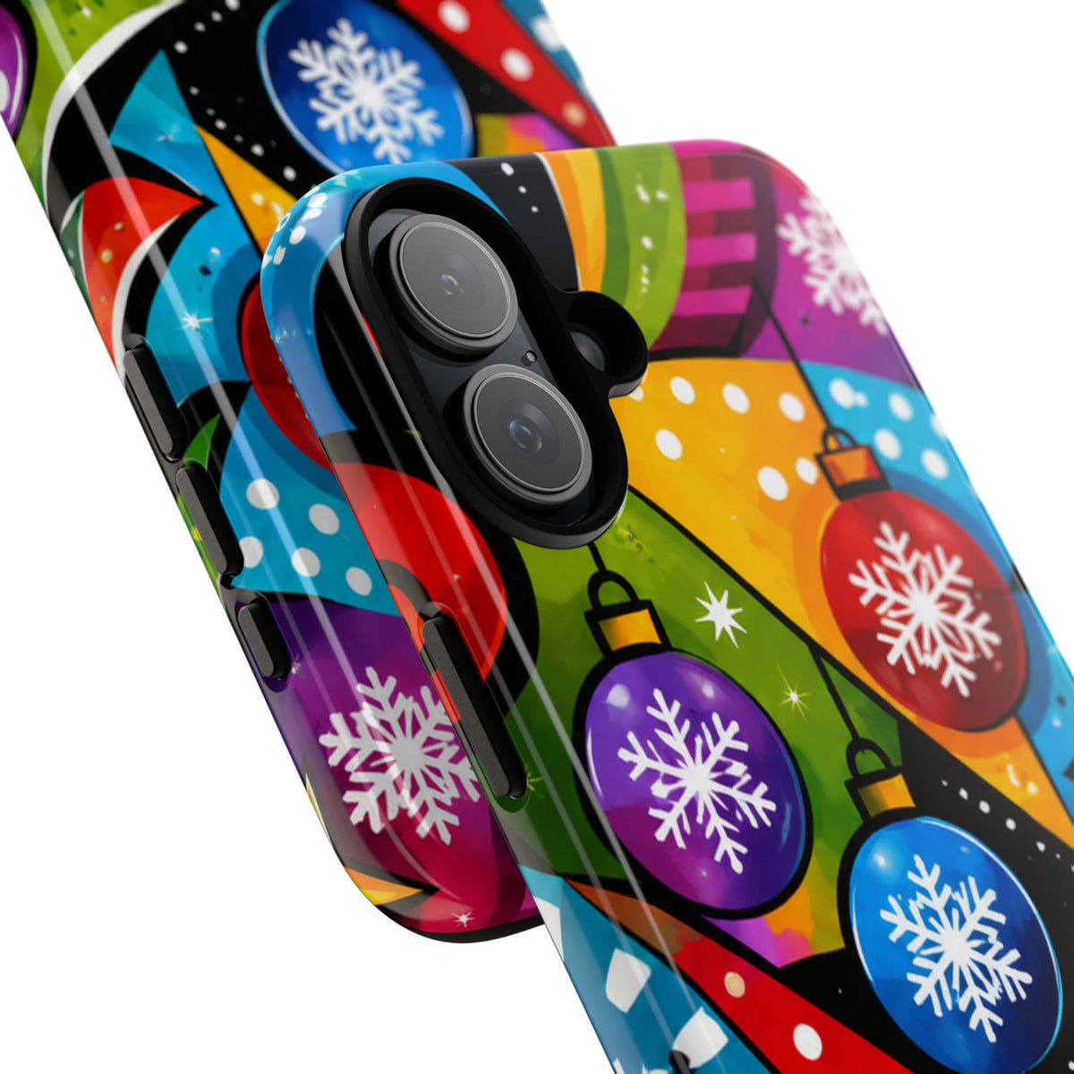 Holiday Ornament Phone Case — Colorful Festive Christmas Design
