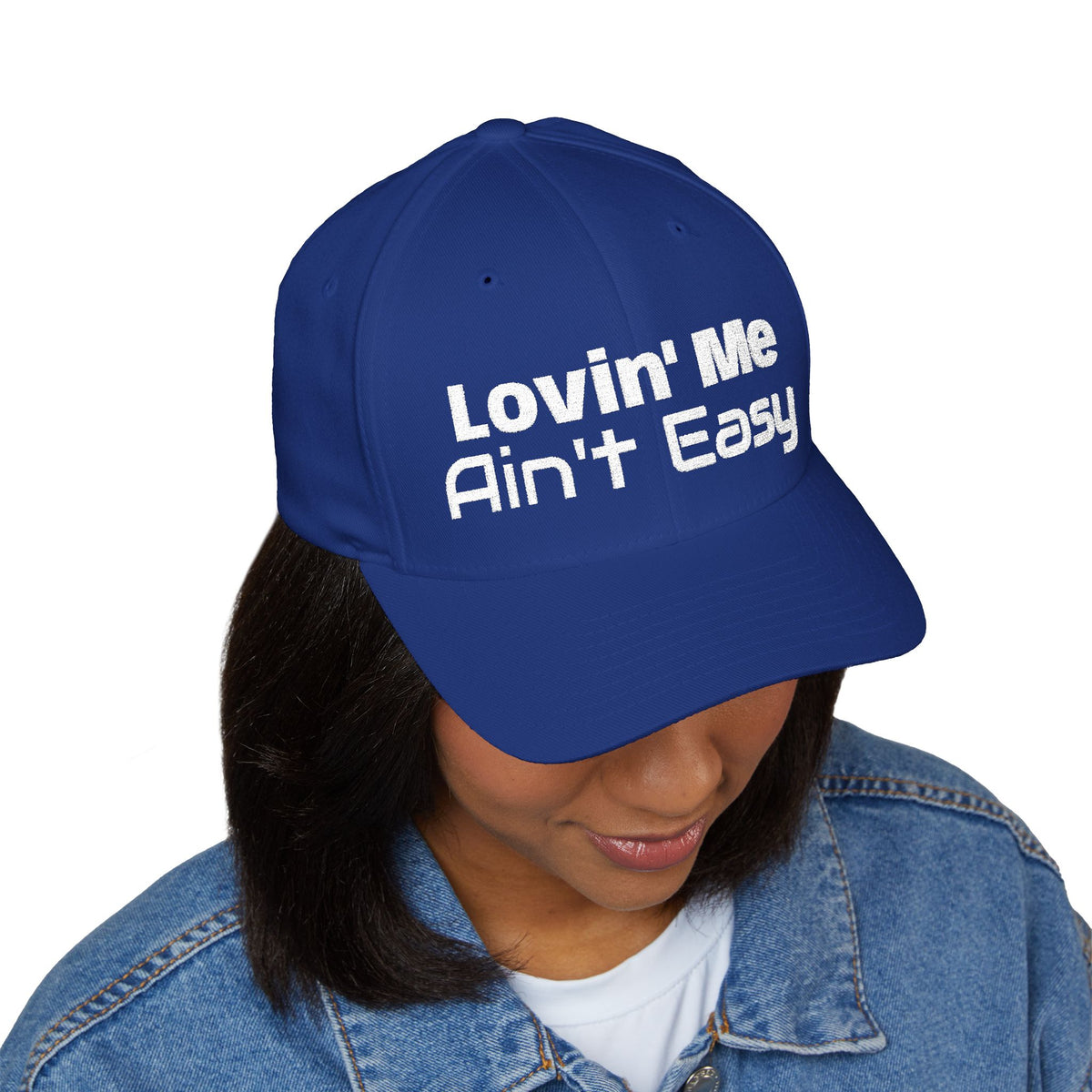 Lovin' Me Ain't Easy Embroidered Baseball Cap