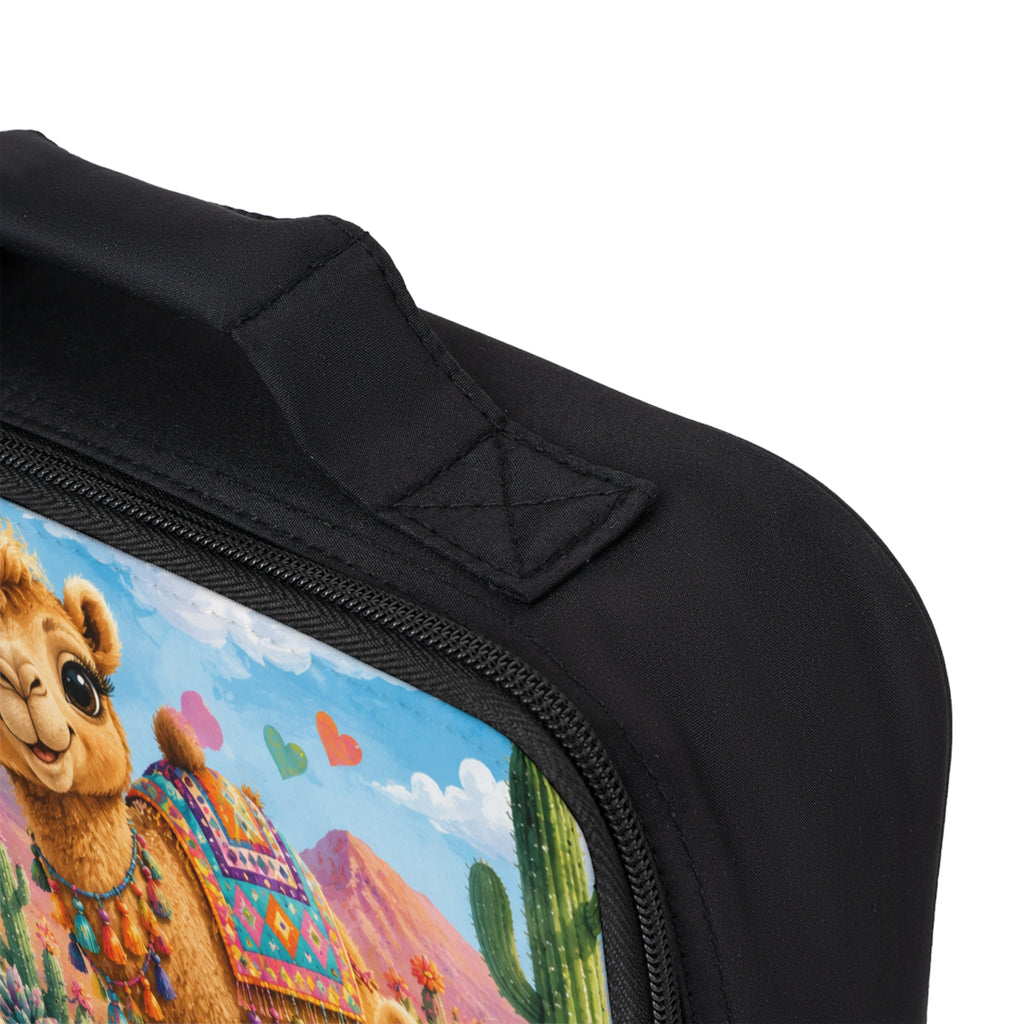 Cute Camel Family Lunch Bag – Colorful Alpaca-Style Kids Insulated Tote