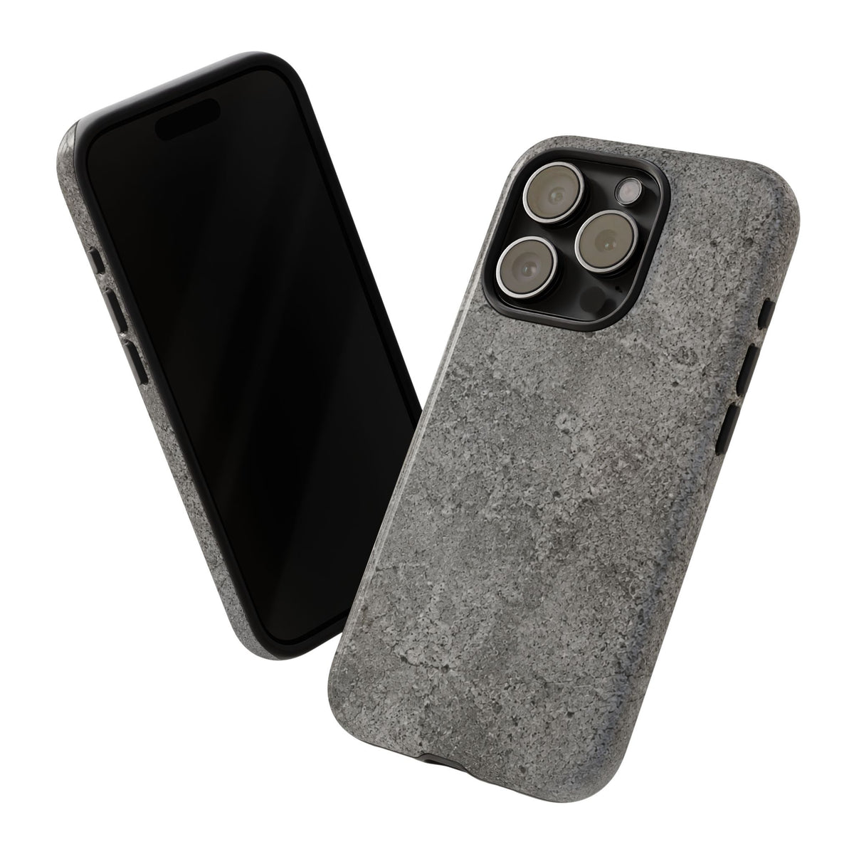 Concrete Texture Phone Case — Rugged Grey Protective iPhone Cover