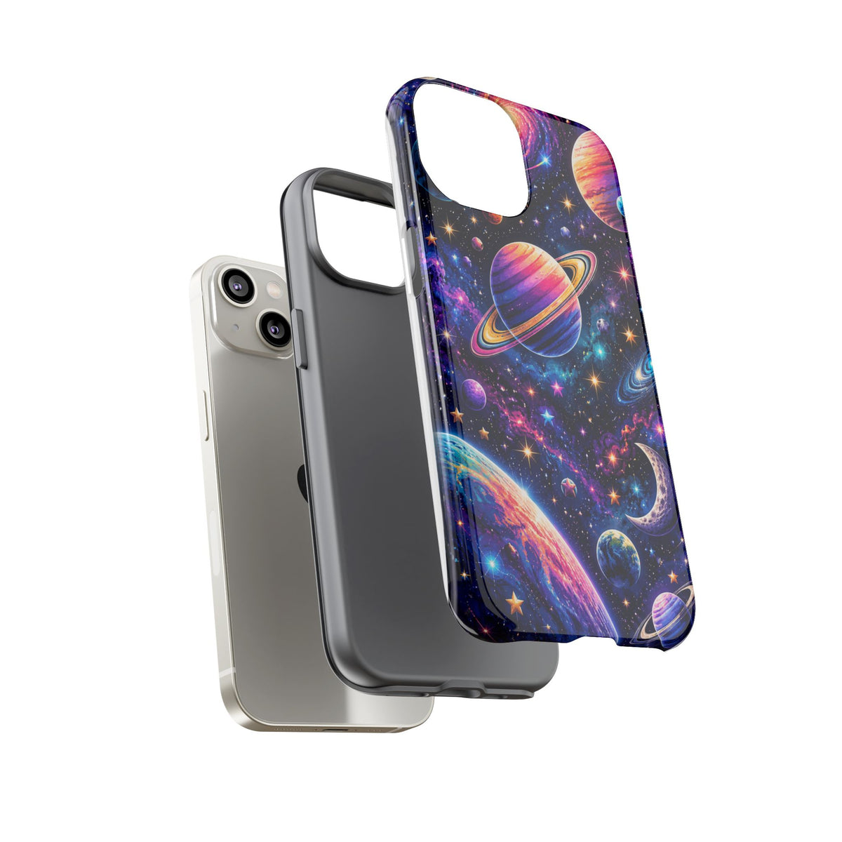 Colorful Galaxy Planets phone case | Tough Case