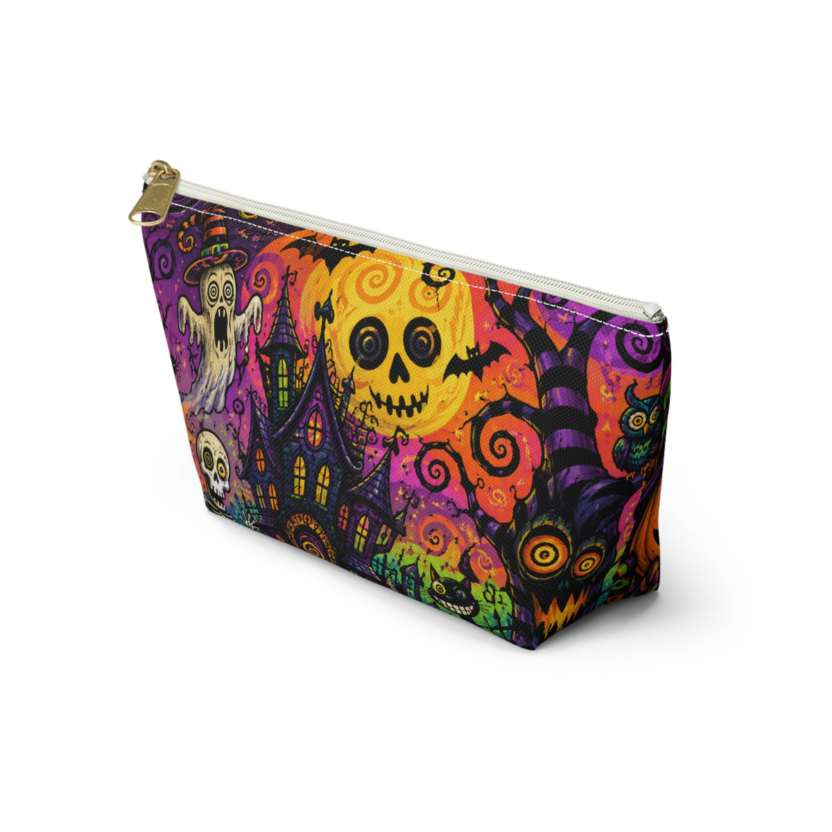 Spooky Halloween Haunted House Accessory Pouch