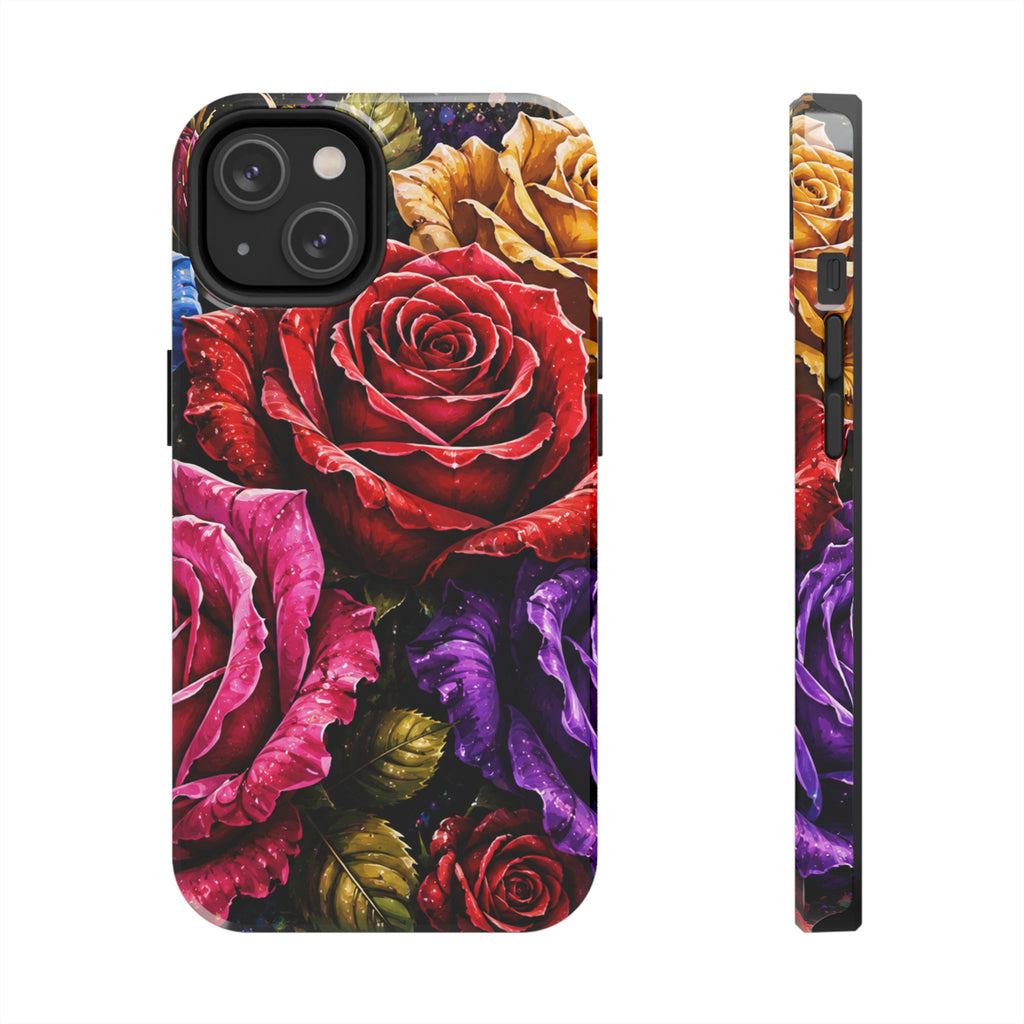 Tough Phone Case — Vibrant Rose Garden Protective Phone Cover