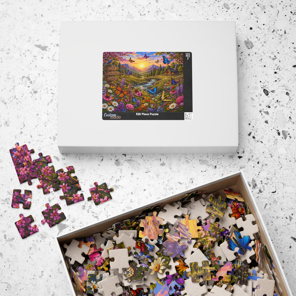 Sunset Butterfly Meadow Puzzle | 520-1014 Piece Jigsaw