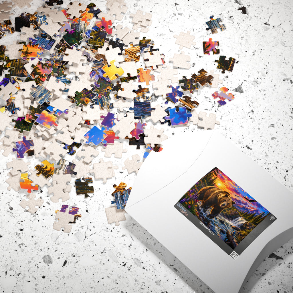 Mountain Bear Scenic Puzzle — Wildlife Jigsaw (110/252/520/1014 pcs)