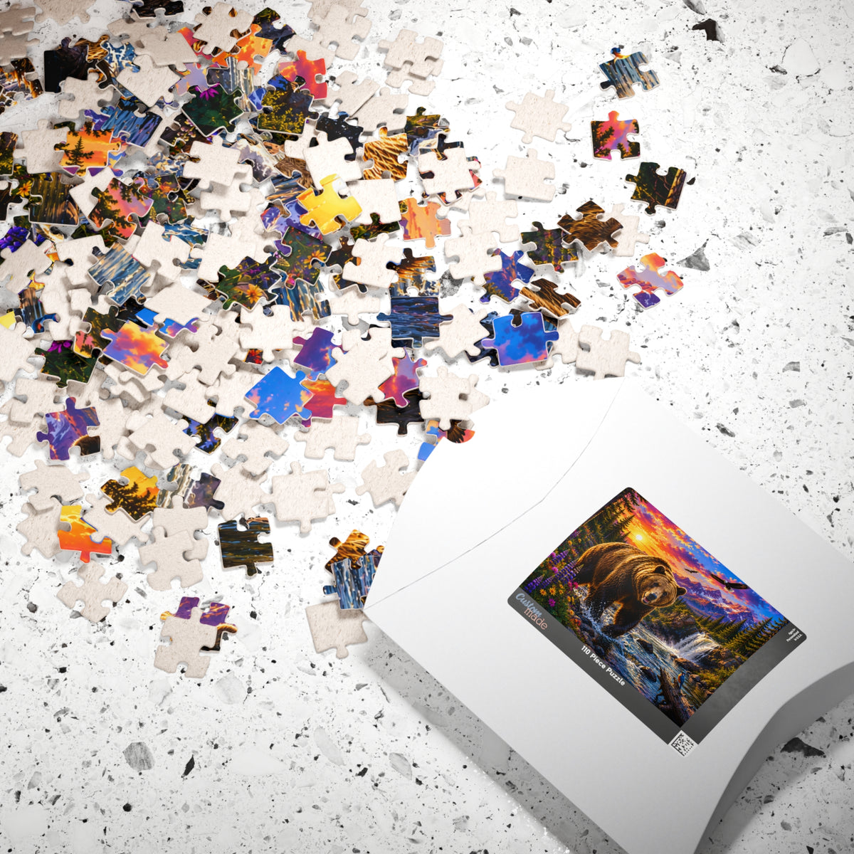 Mountain Bear Scenic Puzzle — Wildlife Jigsaw (110/252/520/1014 pcs)