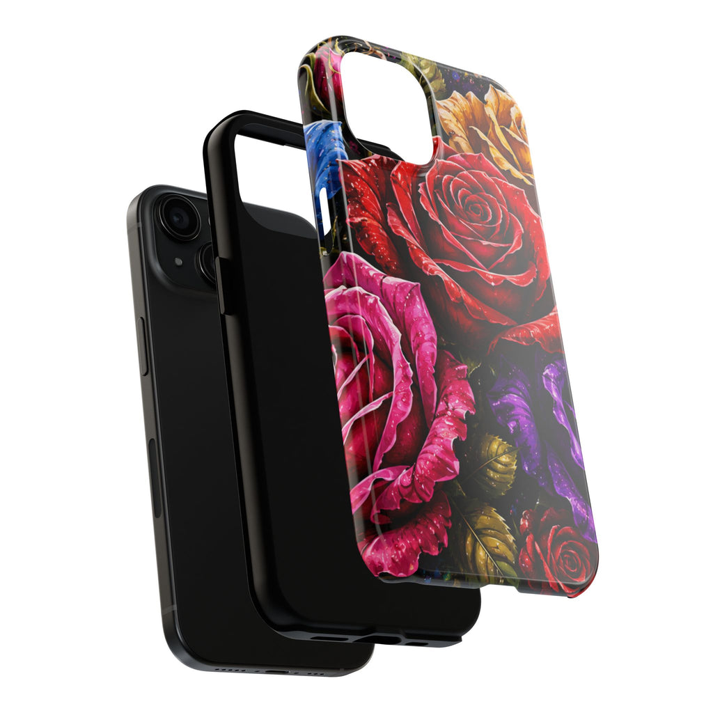 Tough Phone Case — Vibrant Rose Garden Protective Phone Cover