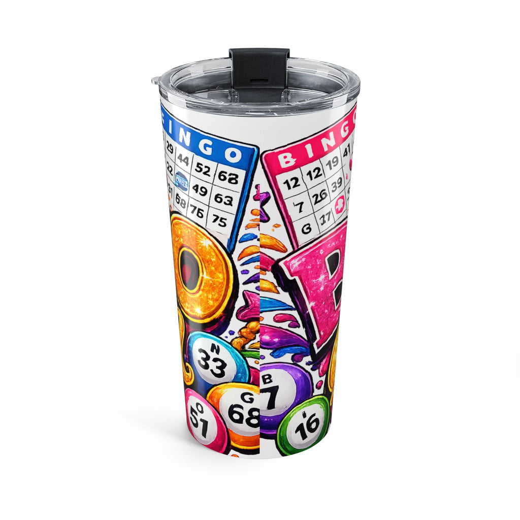 Bingo Queen Tumbler | 20oz Glitter Crown Bingo Ball Design