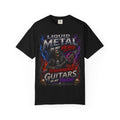 Liquid Metal Guitar Skeleton T-shirt | Heavy Metal Rock Tee