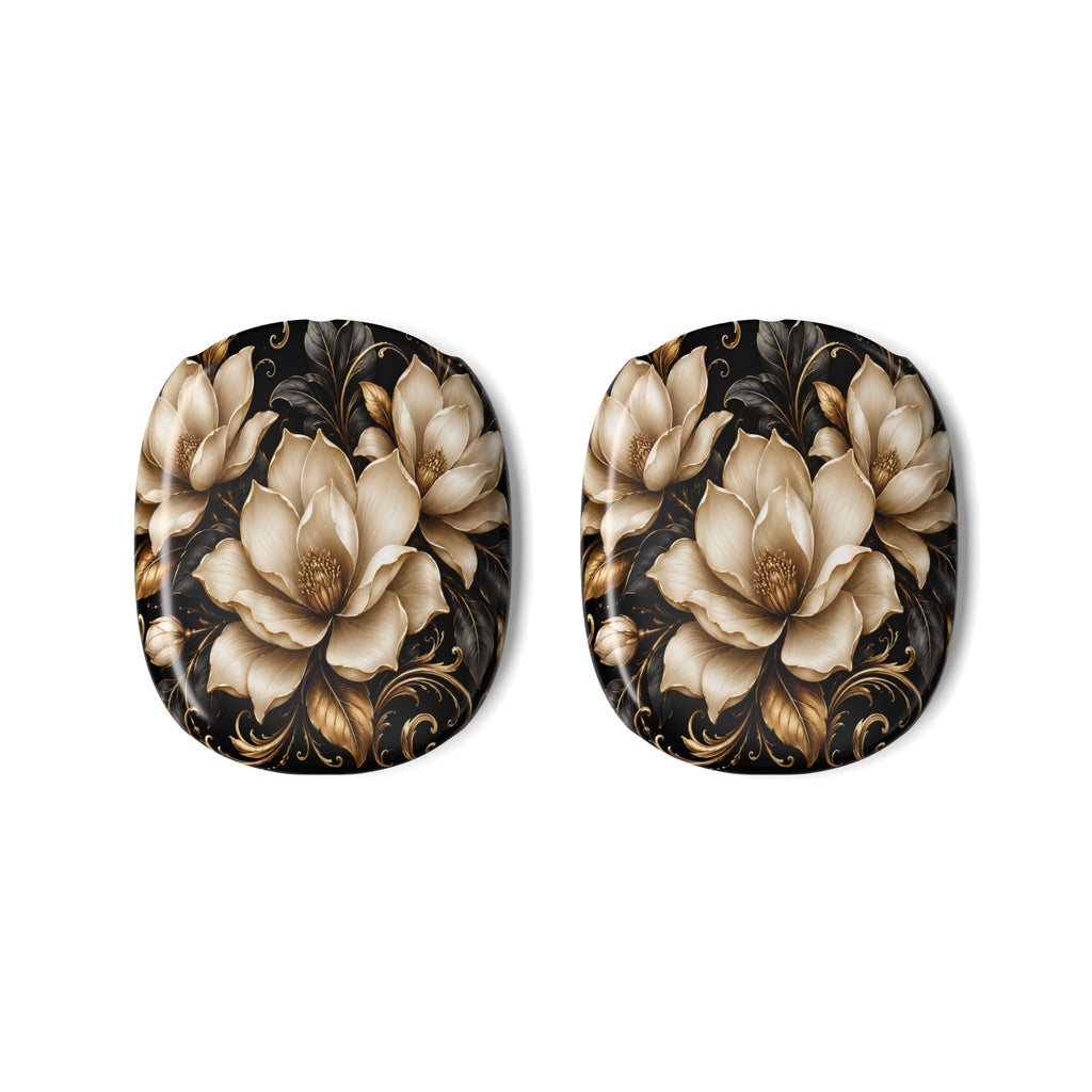 Floral Baroque AirPod Max Case — Vintage Gold Magnolia Protective Skins