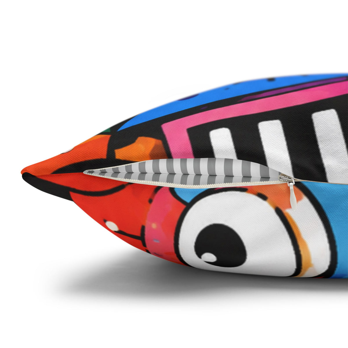 Colorful Abstract Doodle Pillowcase | Spun Polyester Square Pillowcase