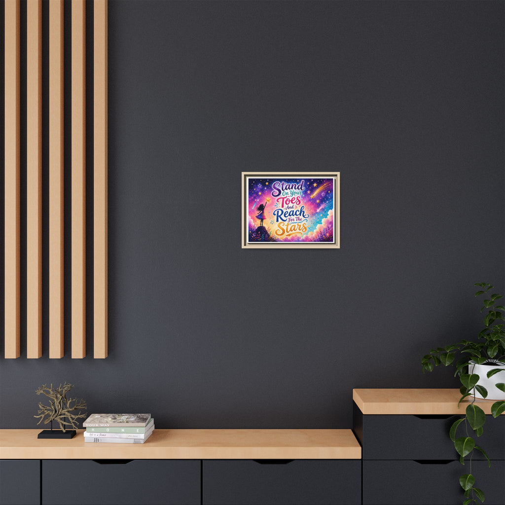 Stand On Your Toes And Reach For The Stars Wall Art, Canvas