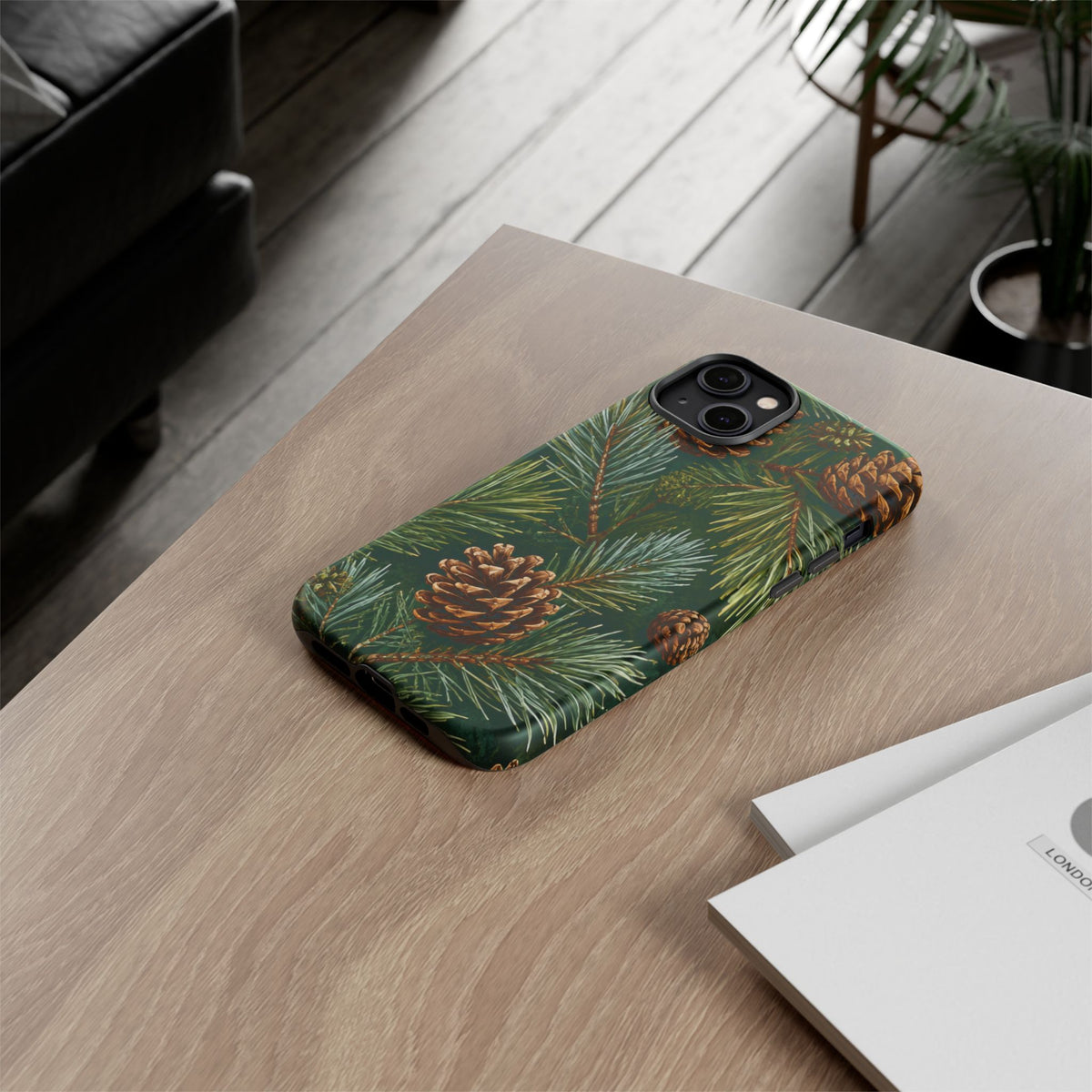 Pinecone Pines Phone Case — Festive Evergreen iPhone Cover