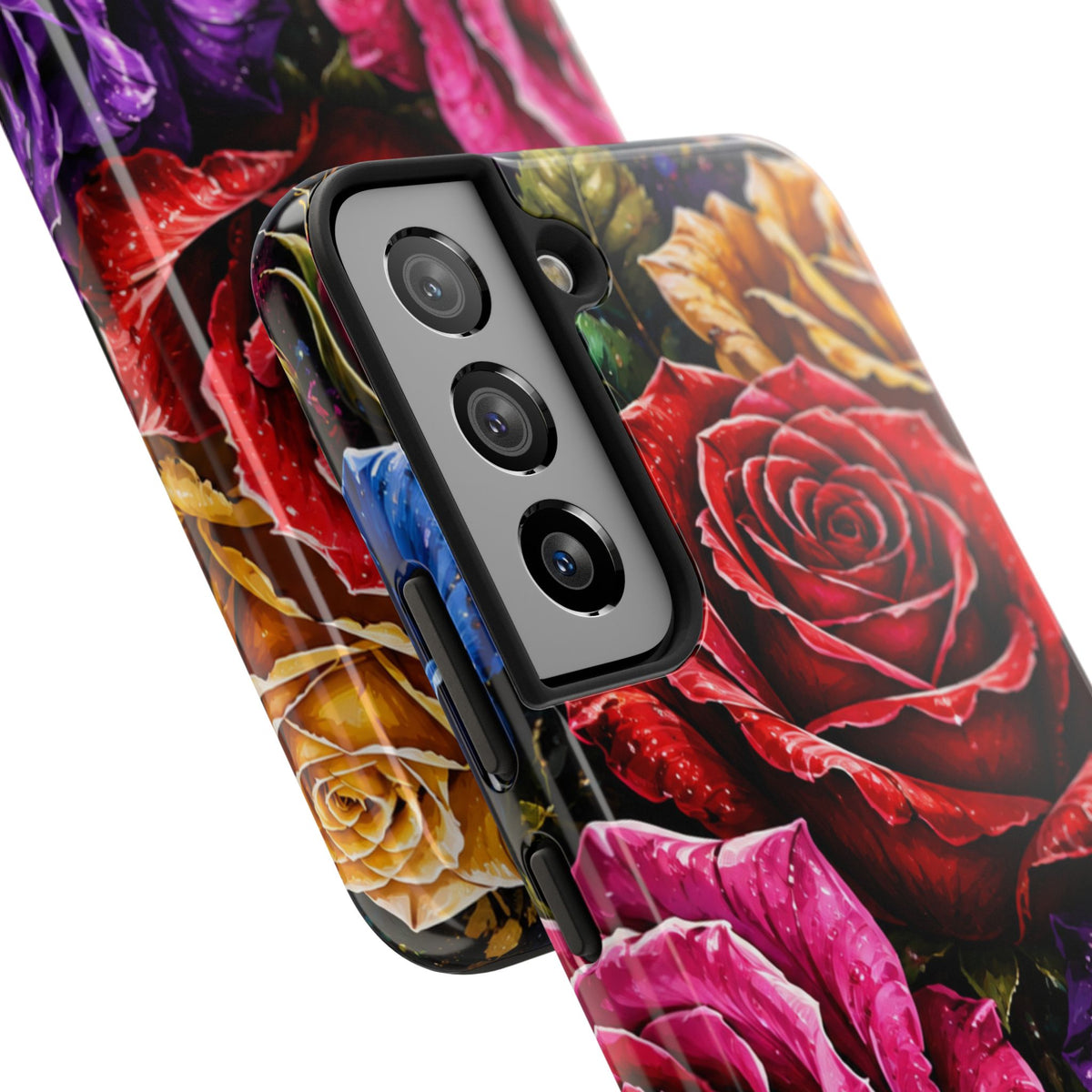 Tough Phone Case — Vibrant Rose Garden Protective Phone Cover