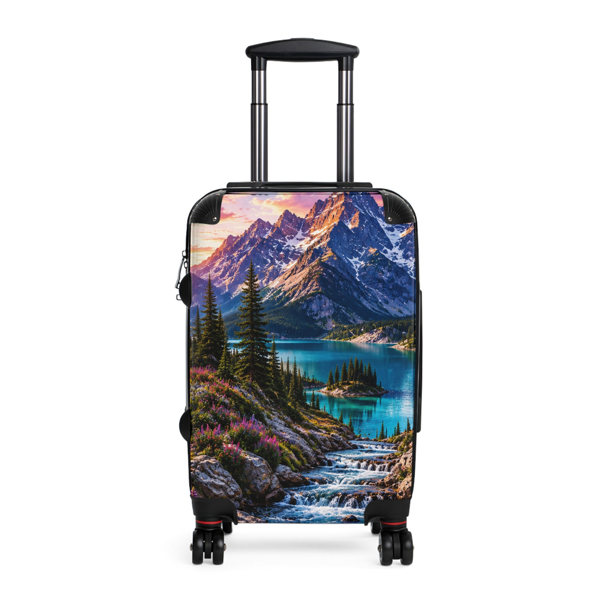 Mountain Lake Suitcase — Scenic Wilderness Carry-On Luggage