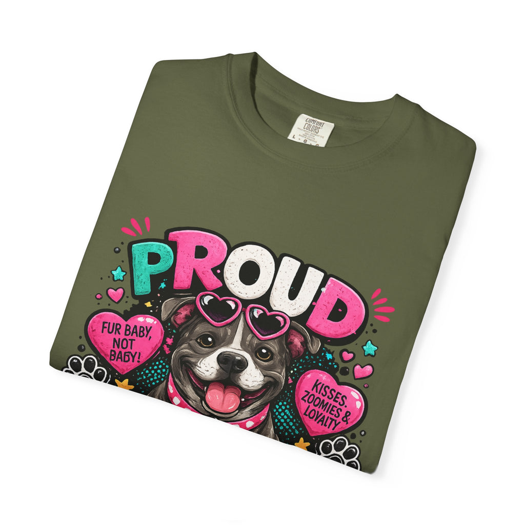 Proud Pitbull Mom T-Shirt | Cute Pitbull Illustration