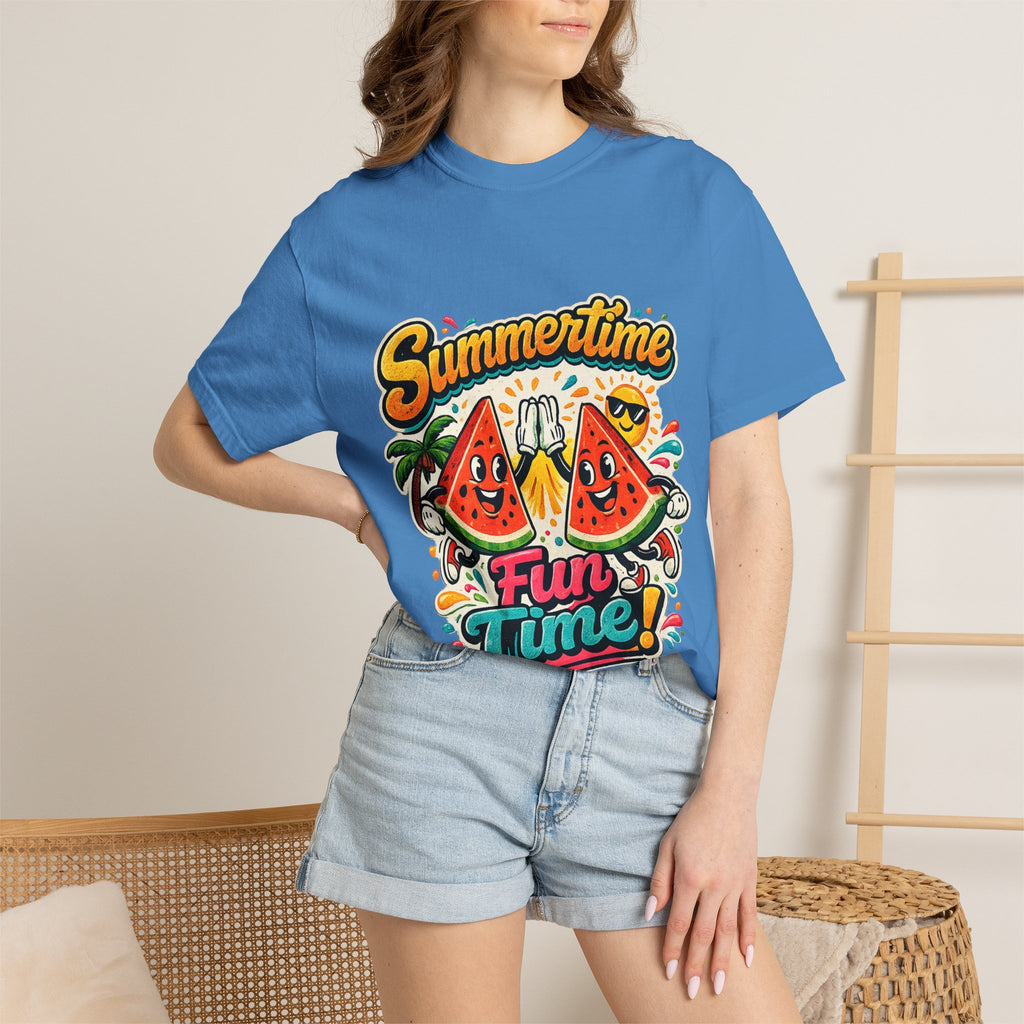 Summertime Fun Time Watermelon Graphic T-Shirt