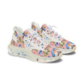 Floral Bluebird Mesh Sneakers — Women's Pink Garden Running Shoes