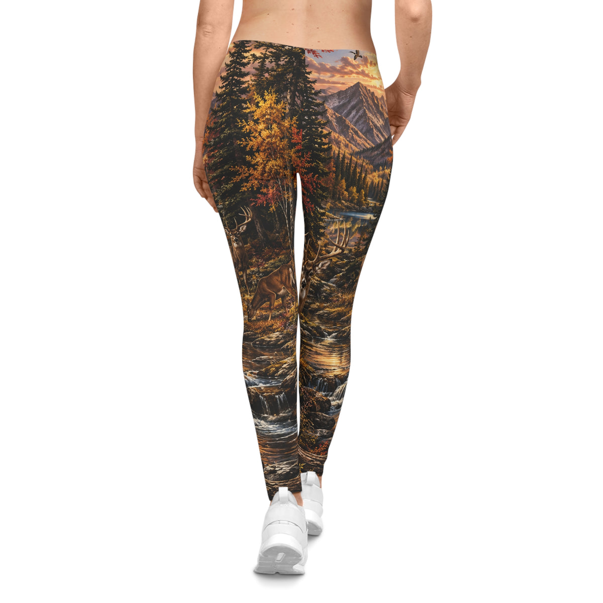 Autumn Mountain Wildlife Leggings