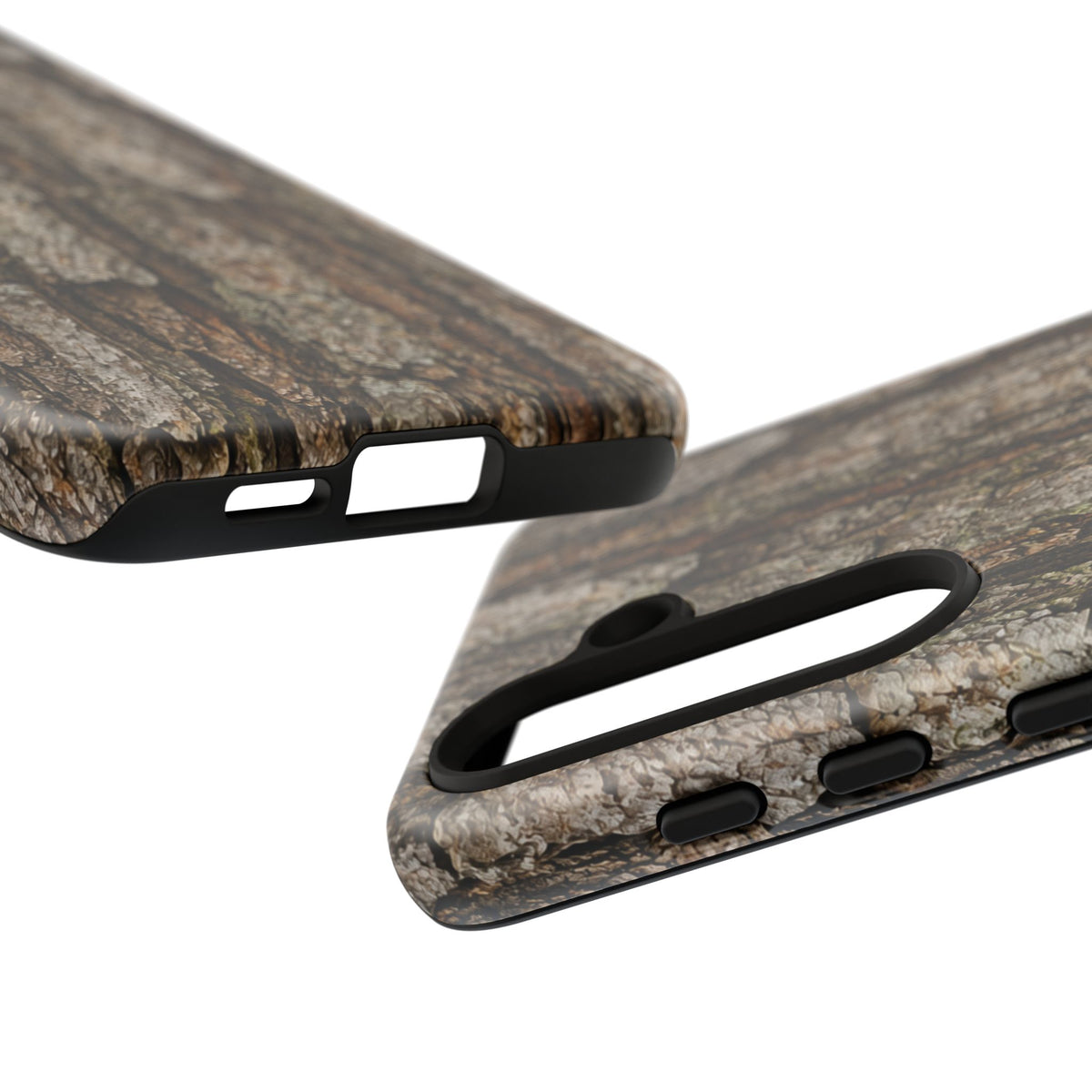 Bark Texture Phone Case - Rugged Woodland Camouflage for Nature Lovers