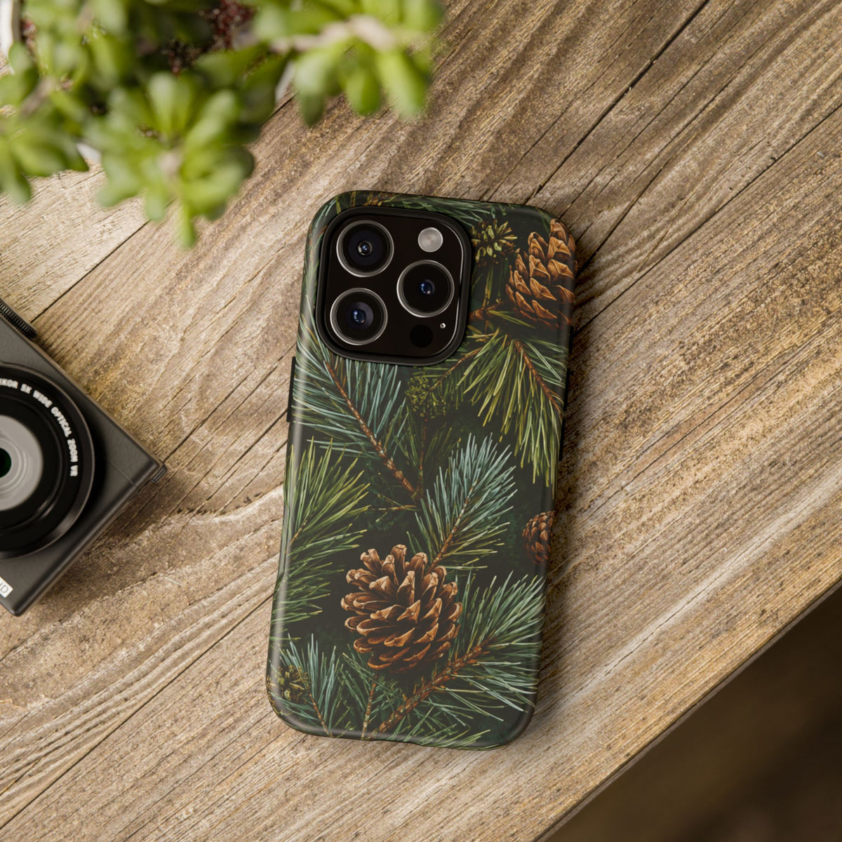 Pinecone Pines Phone Case — Festive Evergreen iPhone Cover