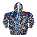 All-Over-Print Hoodie — Patriotic Snowflake Mandala Winter Design