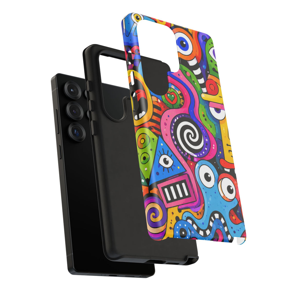 Colorful Abstract Doodle Tough Phone Case