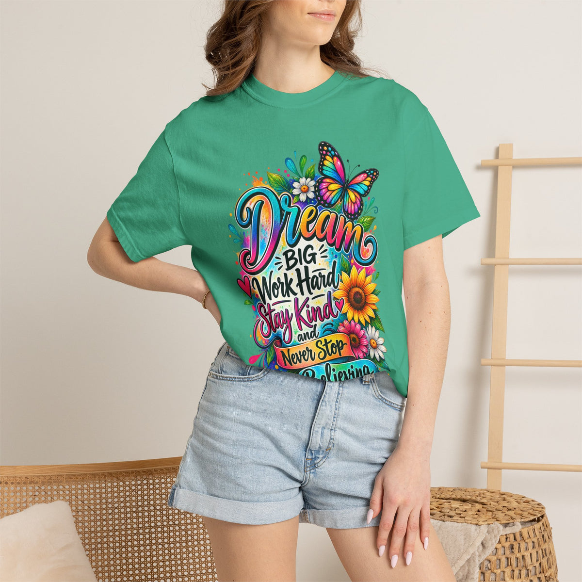 Inspirational 'Dream Big, Work Hard, Stay Kind' T-Shirt