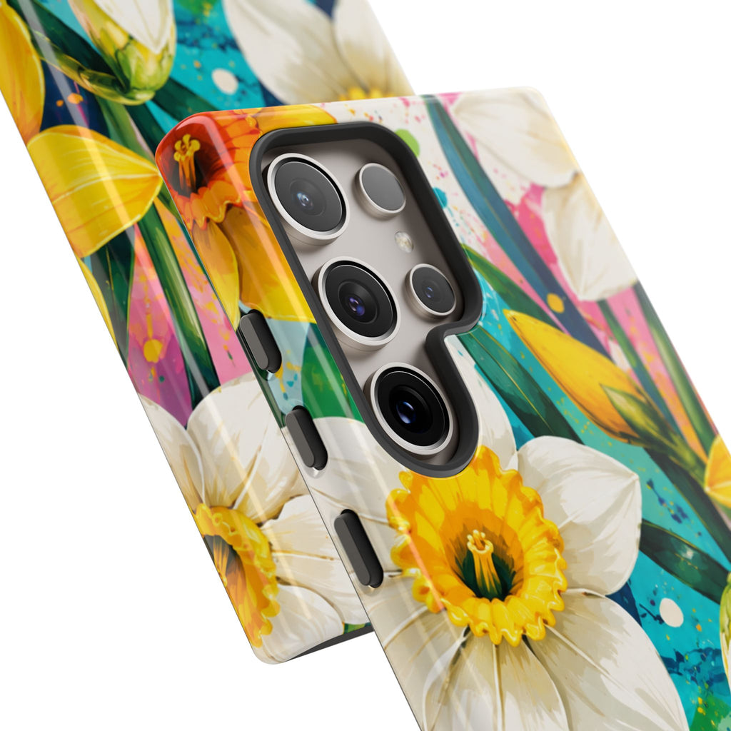 Daffodil Floral Phone Case — Bright Spring Garden Protective Cover