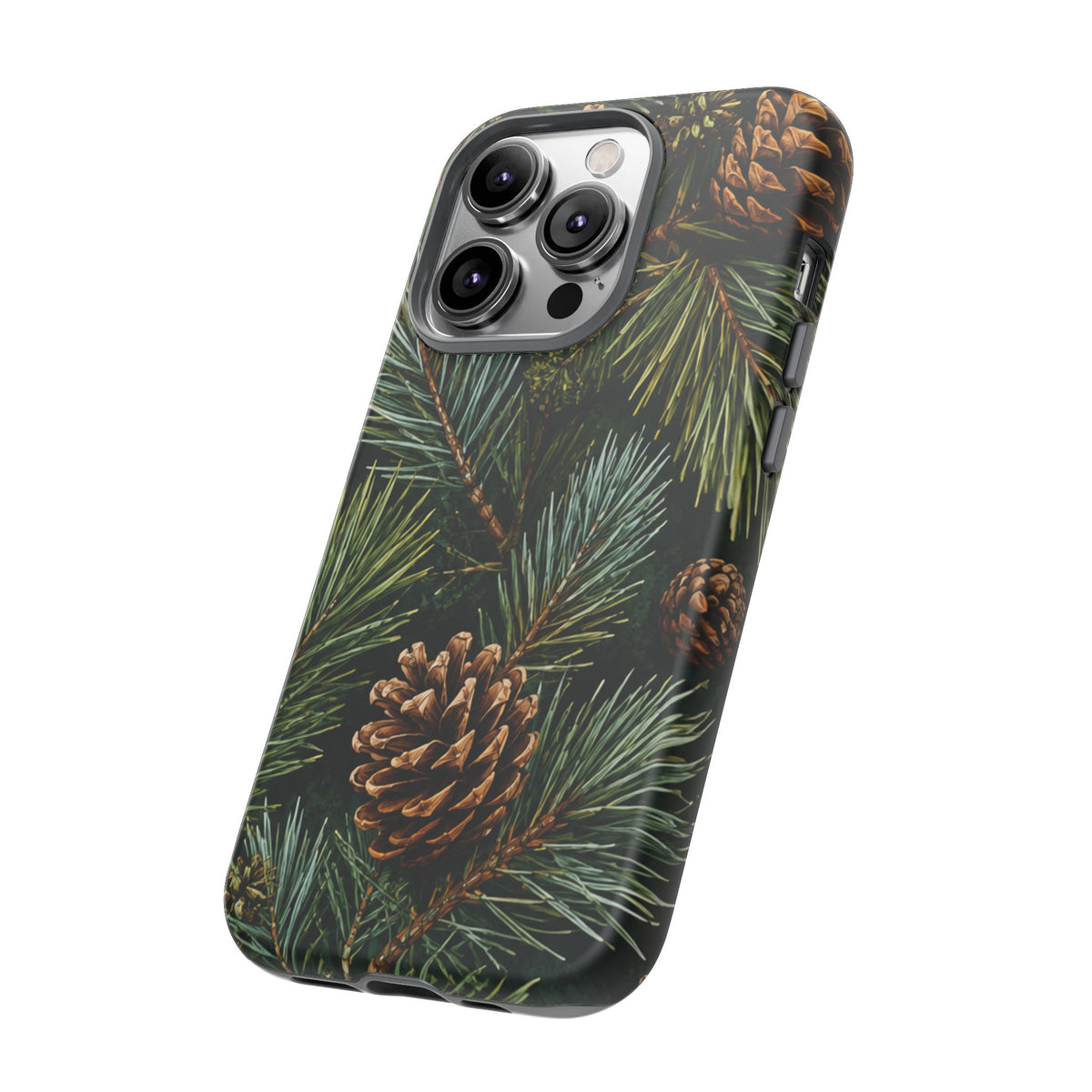 Pinecone Pines Phone Case — Festive Evergreen iPhone Cover
