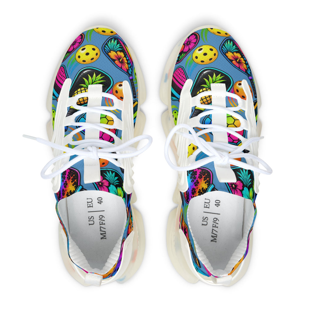 Women's Mesh Sneakers — Colorful Tropical Fruit Print Athletic Shoes