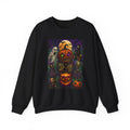 Halloween Pumpkin Crewneck Sweatshirt — Spooky Jack-o'-Lantern Art