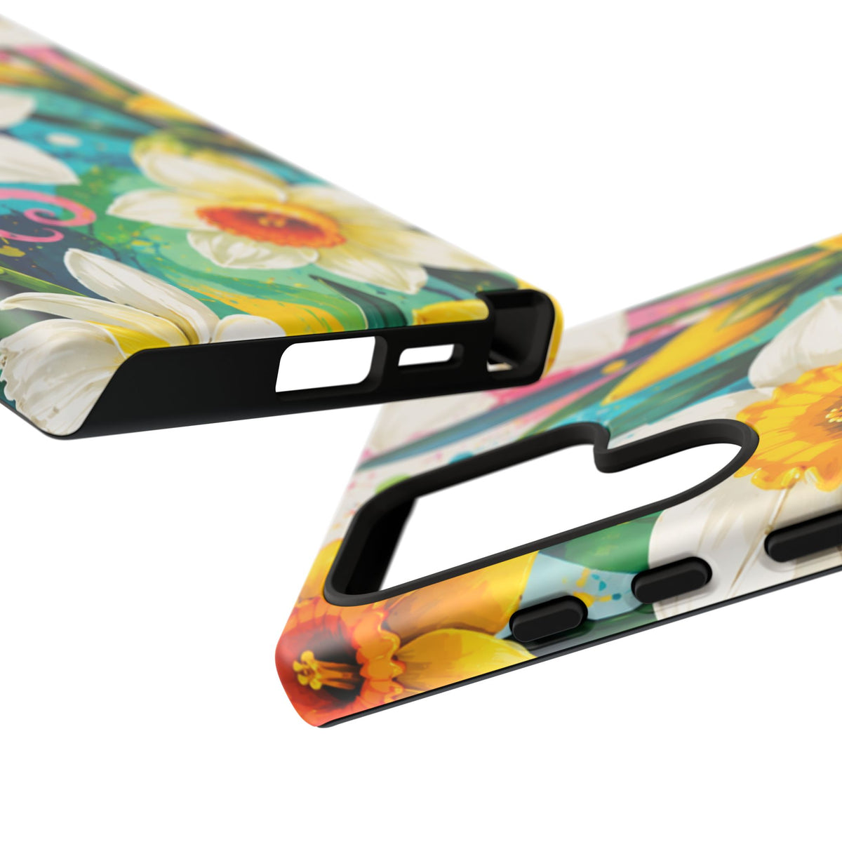 Daffodil Floral Phone Case — Bright Spring Garden Protective Cover