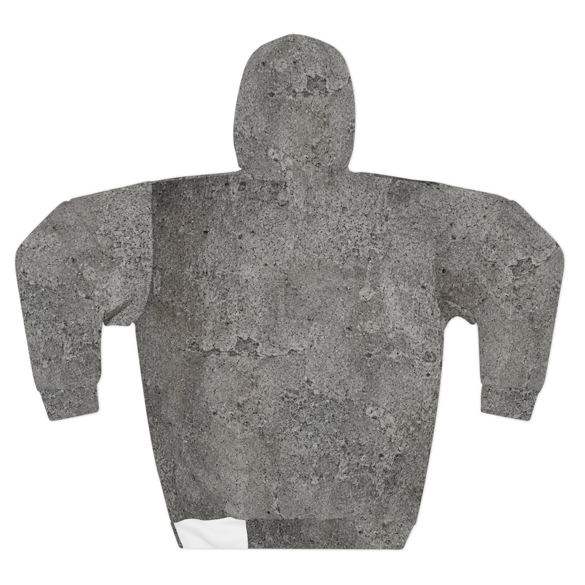 Concrete Texture Hoodie — Industrial Grey All-Over Print Pullover