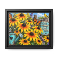 Good Things Grow Here Sunflowers Wall Art Matte Canvas