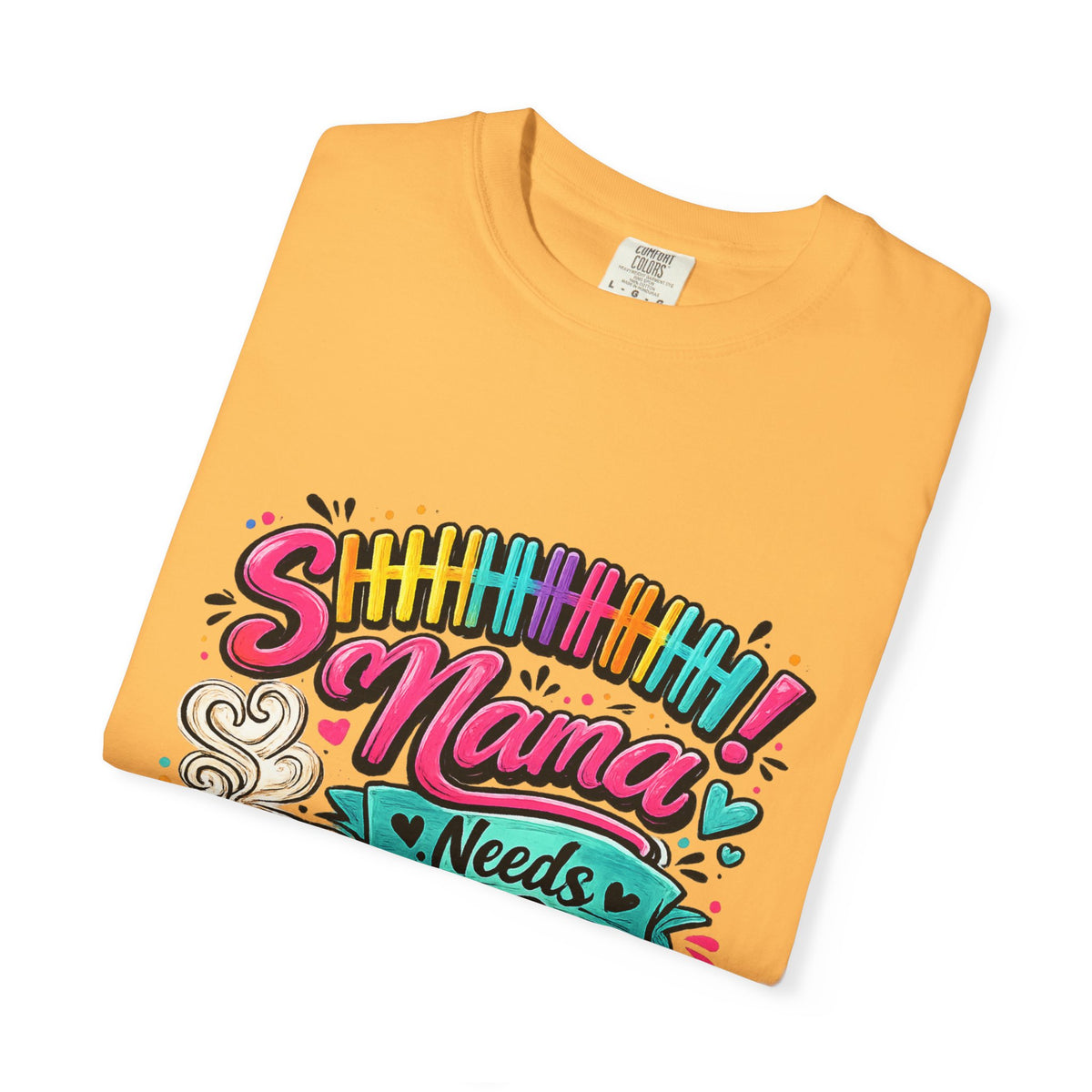 Mama Needs Coffee T-shirt | Colorful Coffee Cup Typography