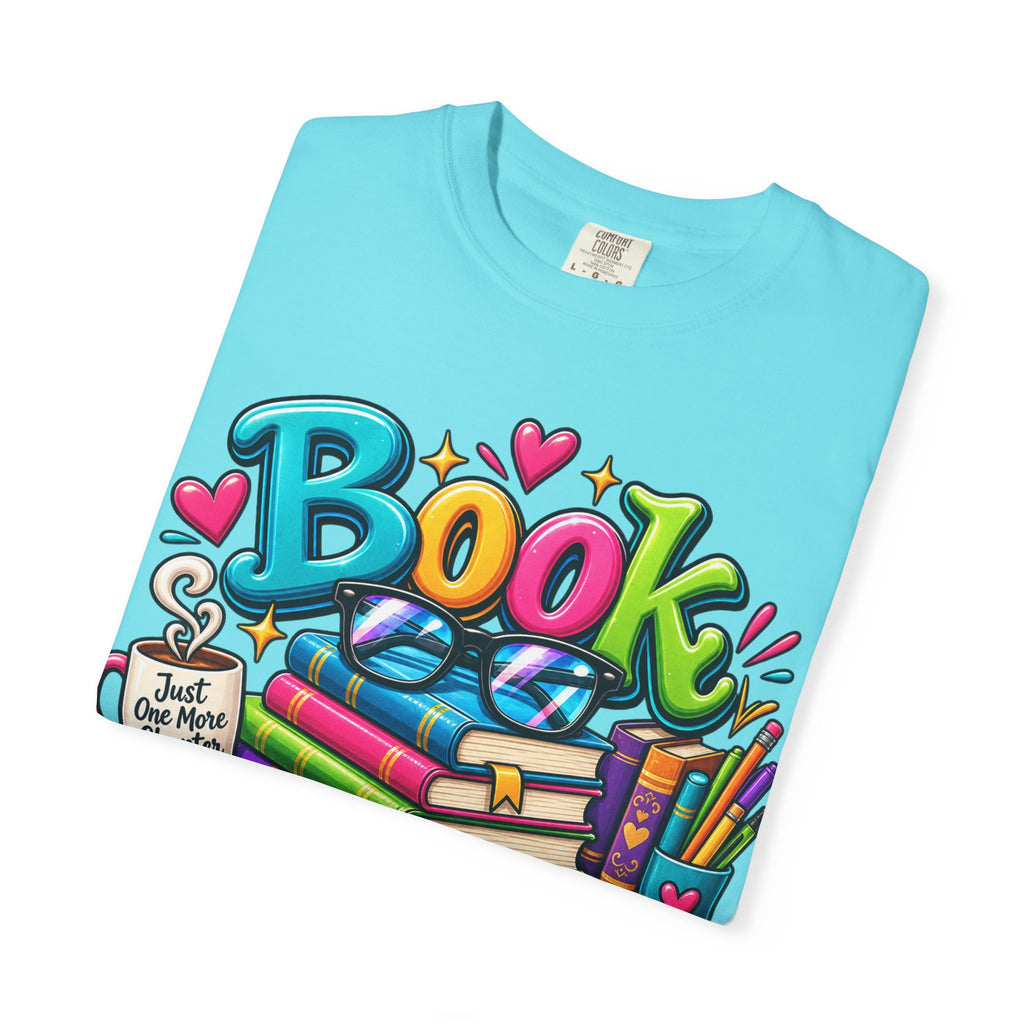 Book Nerd T-Shirt | Colorful Stacked Books Illustration