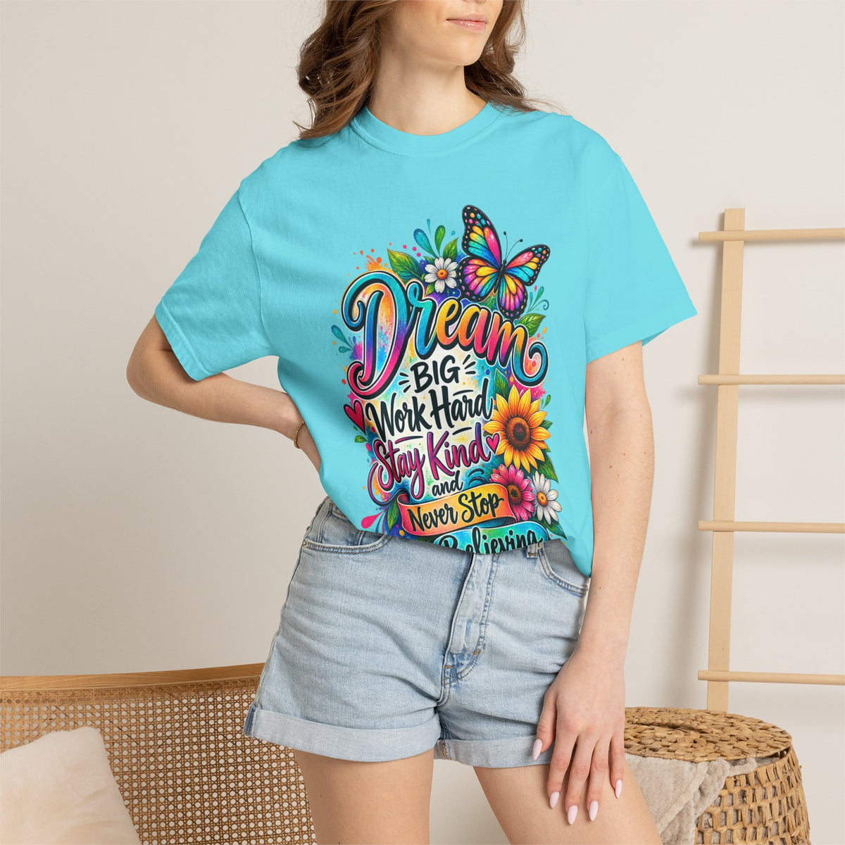 Inspirational 'Dream Big, Work Hard, Stay Kind' T-Shirt