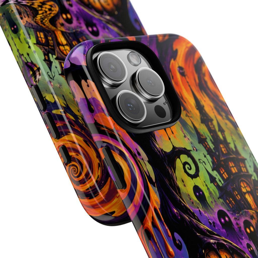 Phone Case — Psychedelic Haunted House Halloween Design