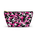Pink Camouflage Cat Pattern Accessory Pouch