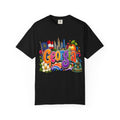 Georgia state illustration T-shirt | Atlanta skyline, peach, magnolia