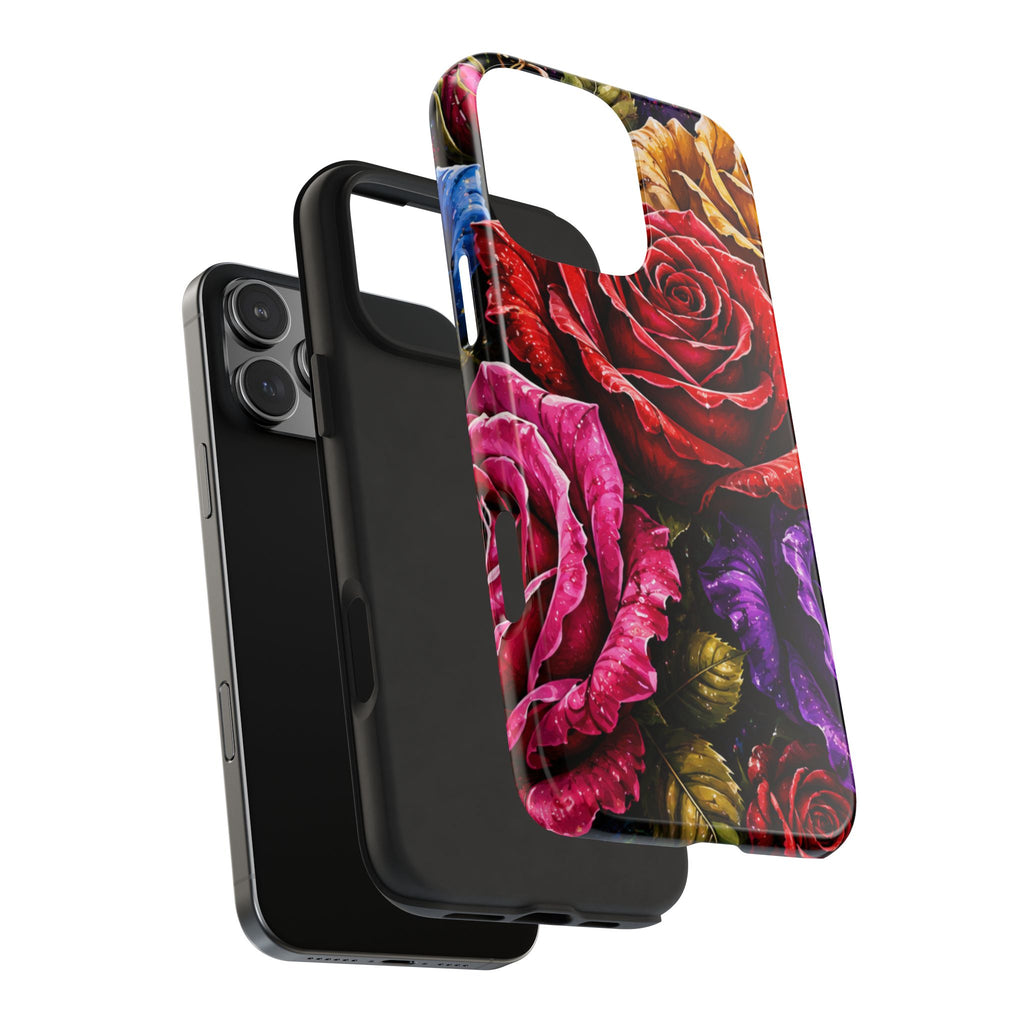 Tough Phone Case — Vibrant Rose Garden Protective Phone Cover