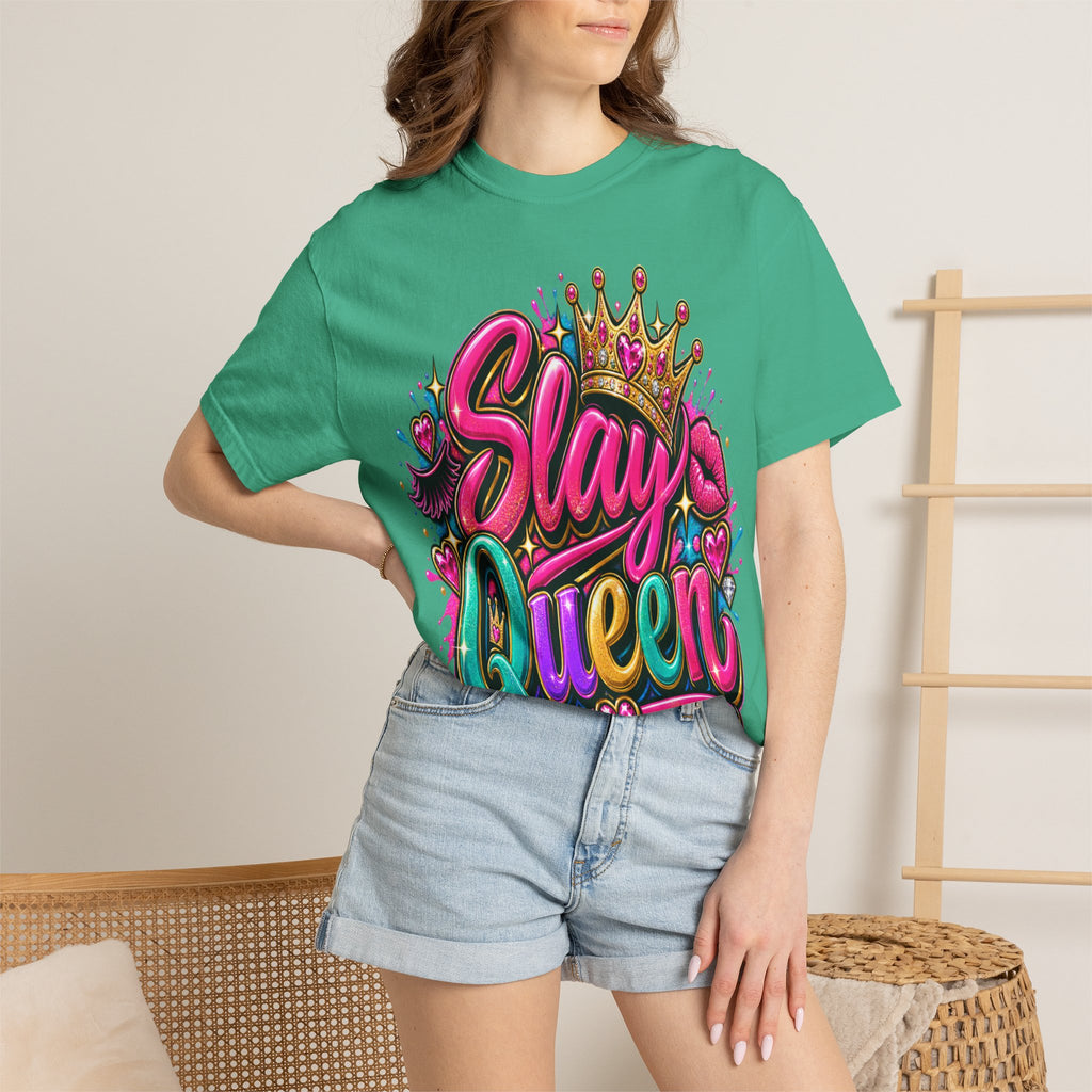 Slay Queen graphic T-Shirt | Crown graffiti style