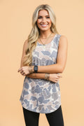 Retro Camo Oversize Tank Top